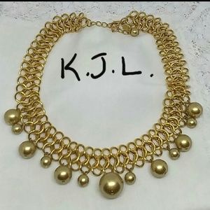 Vintage KJL Gold Necklace